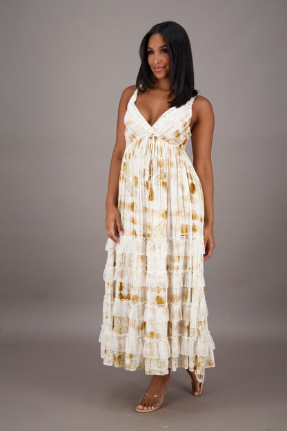 Mirage Lace Trim Maxi 24992 - Advance Apparels Inc