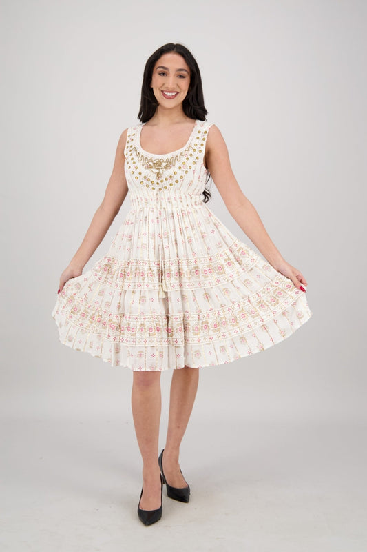 Nahla Summer Midi Dress 25149 - Advance Apparels Inc