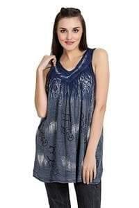 Om Print Tie Dye Tank Top 19528 - Advance Apparels Inc
