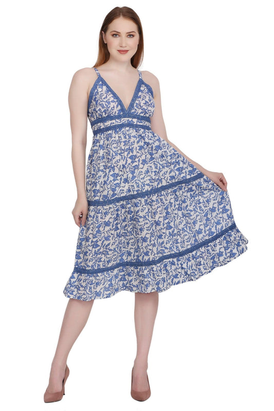 Organic Floral Print Dress OC5155 - Advance Apparels Inc