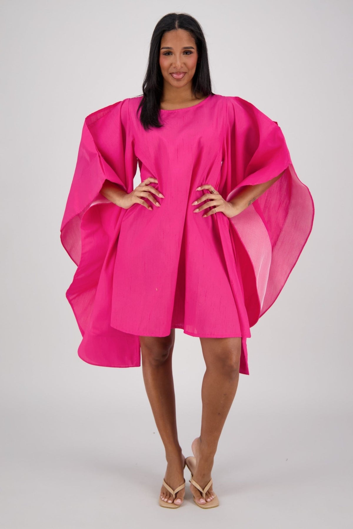 Oversized Cape Dress AD - 25032 - Advance Apparels Inc