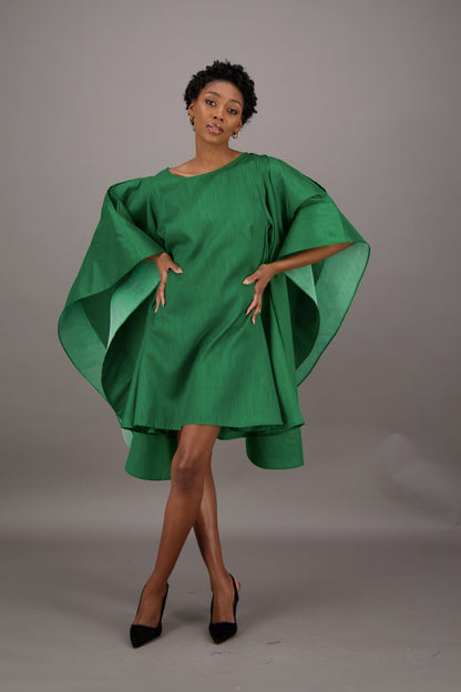 Oversized Cape Dress AD - 25032 - Advance Apparels Inc