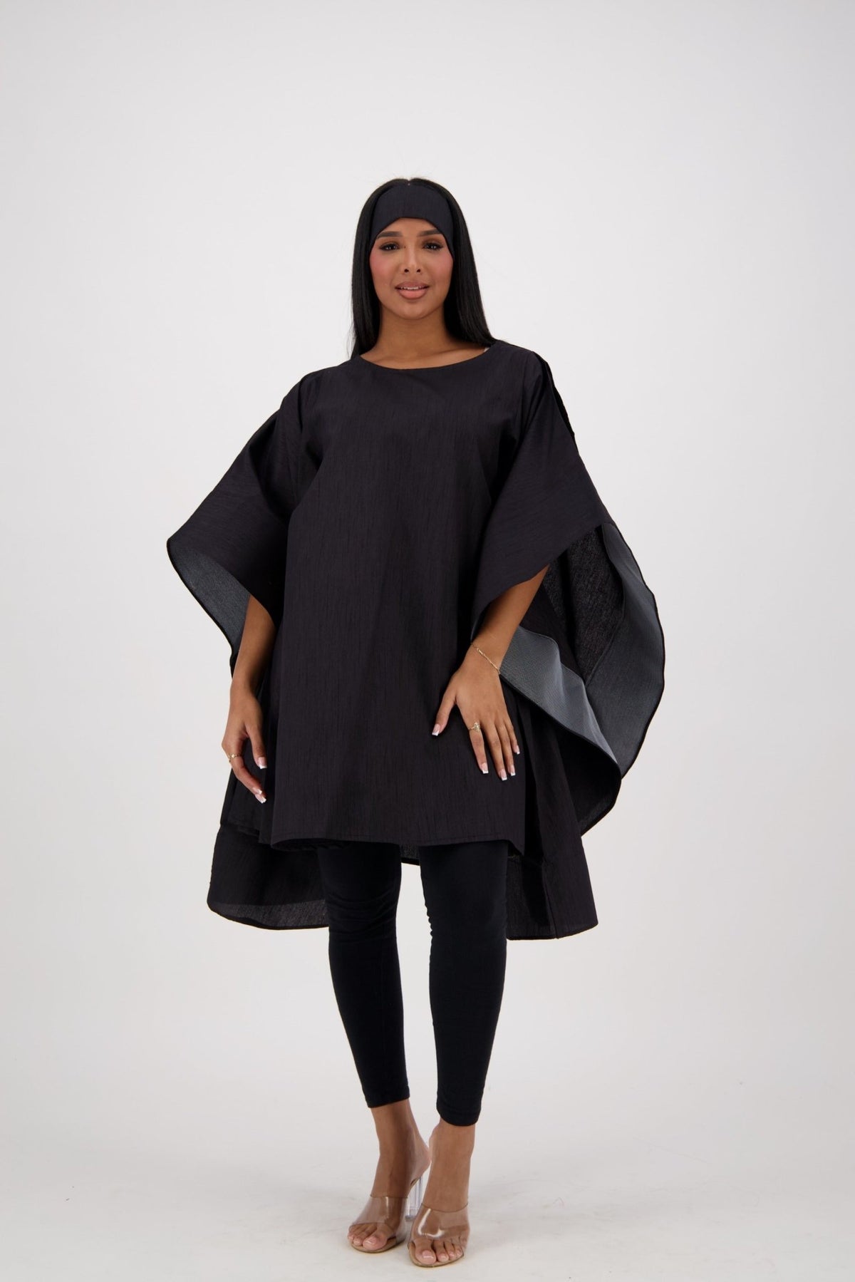 Oversized Cape Dress AD - 25032 - Advance Apparels Inc