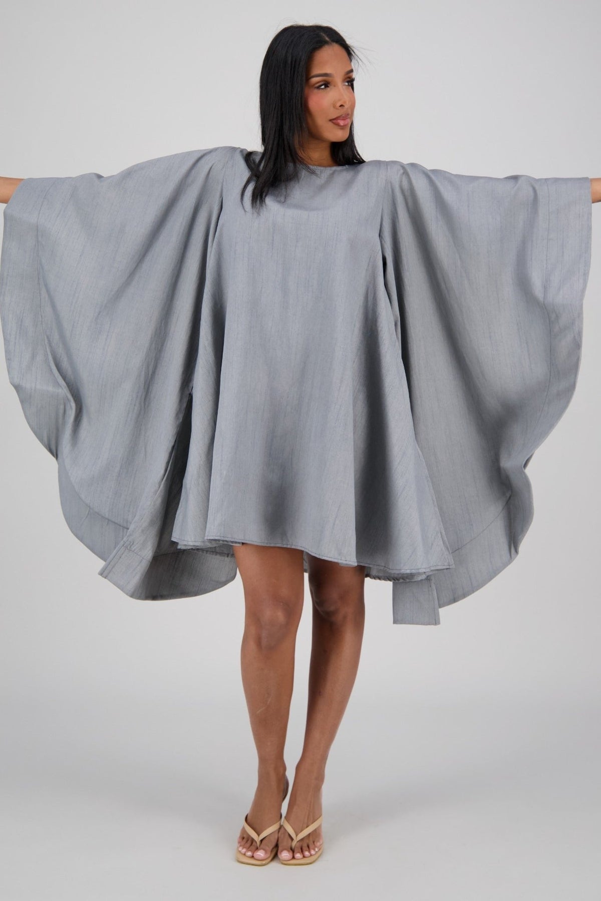 Oversized Cape Dress AD - 25032 - Advance Apparels Inc