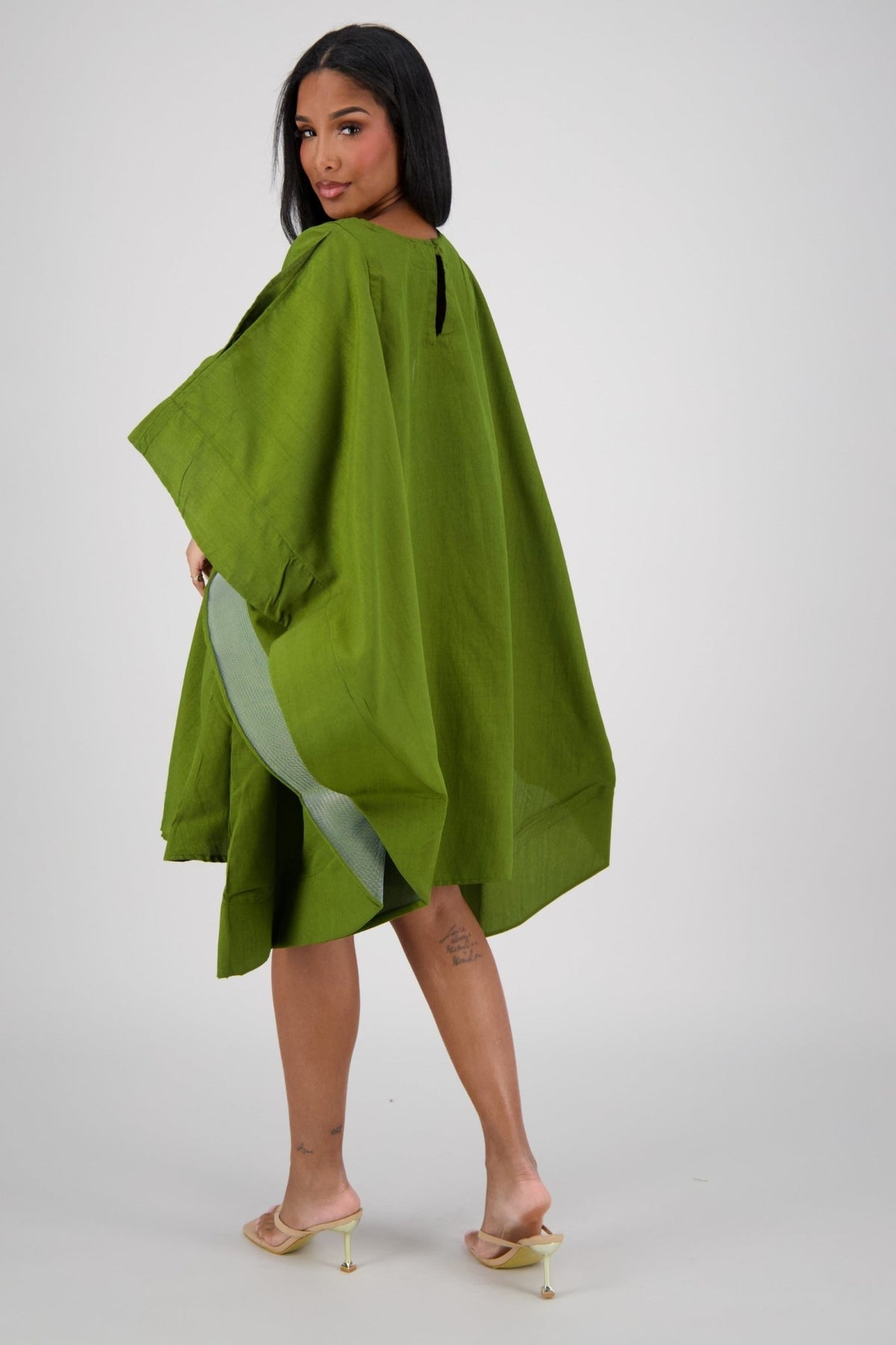 Oversized Cape Dress AD - 25032 - Advance Apparels Inc