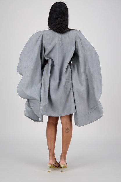 Oversized Cape Dress AD - 25032 - Advance Apparels Inc