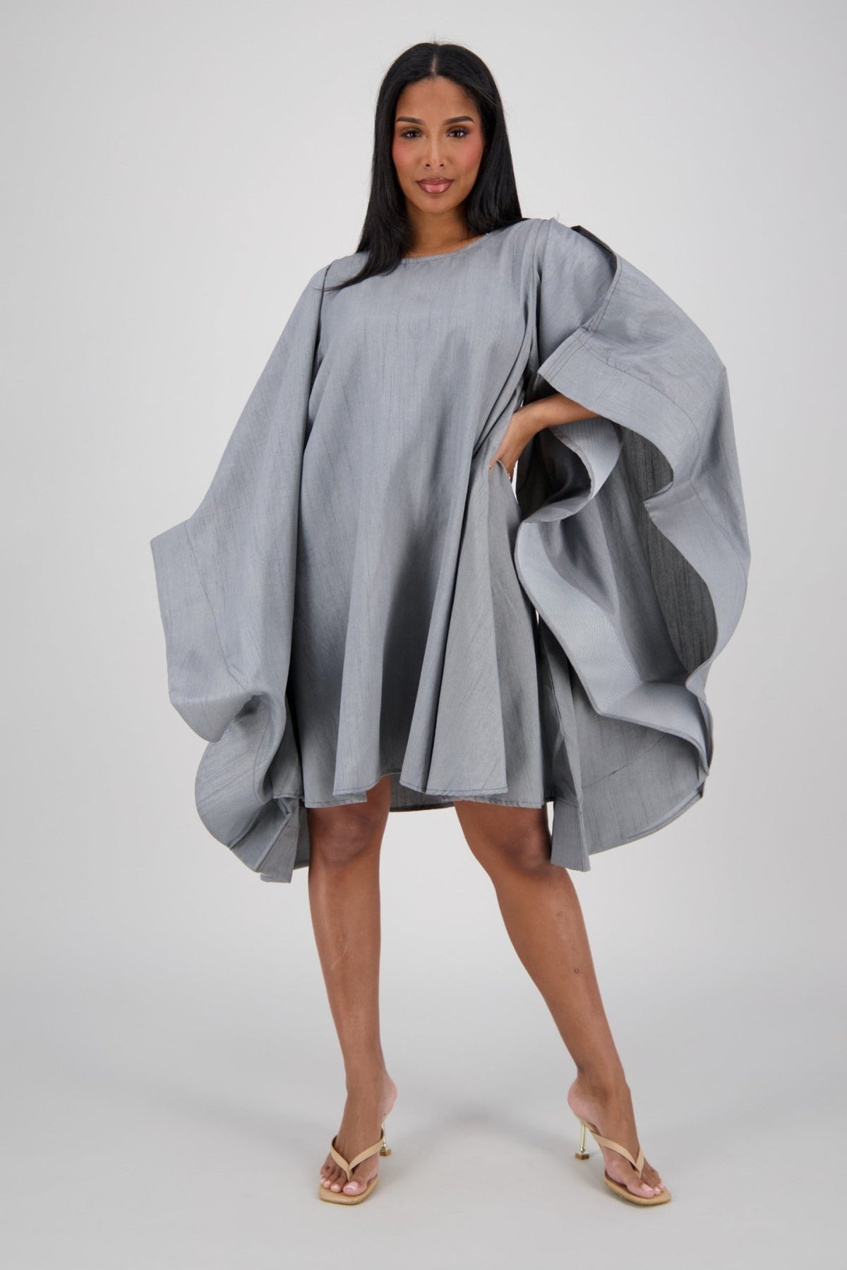Oversized Cape Dress AD - 25032 - Advance Apparels Inc