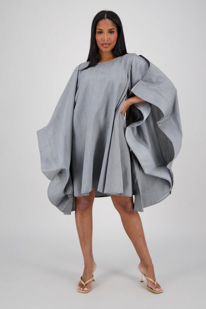 Oversized Cape Dress AD - 25032 - Advance Apparels Inc
