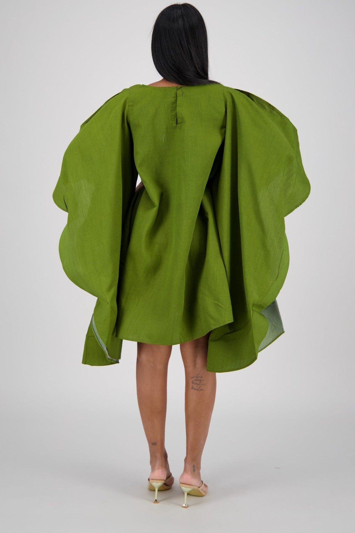 Oversized Cape Dress AD - 25032 - Advance Apparels Inc