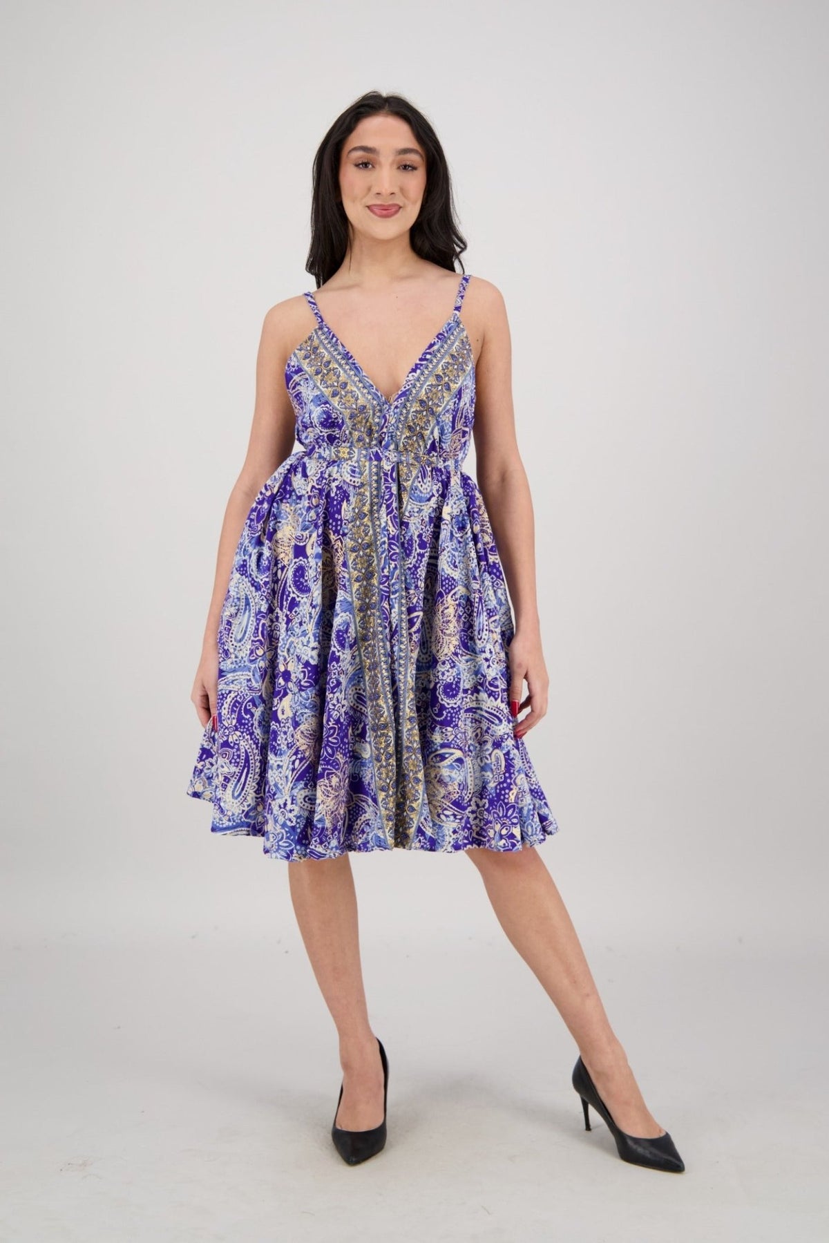 Paisley Horizon Day Dress AB - 42105 - Advance Apparels Inc