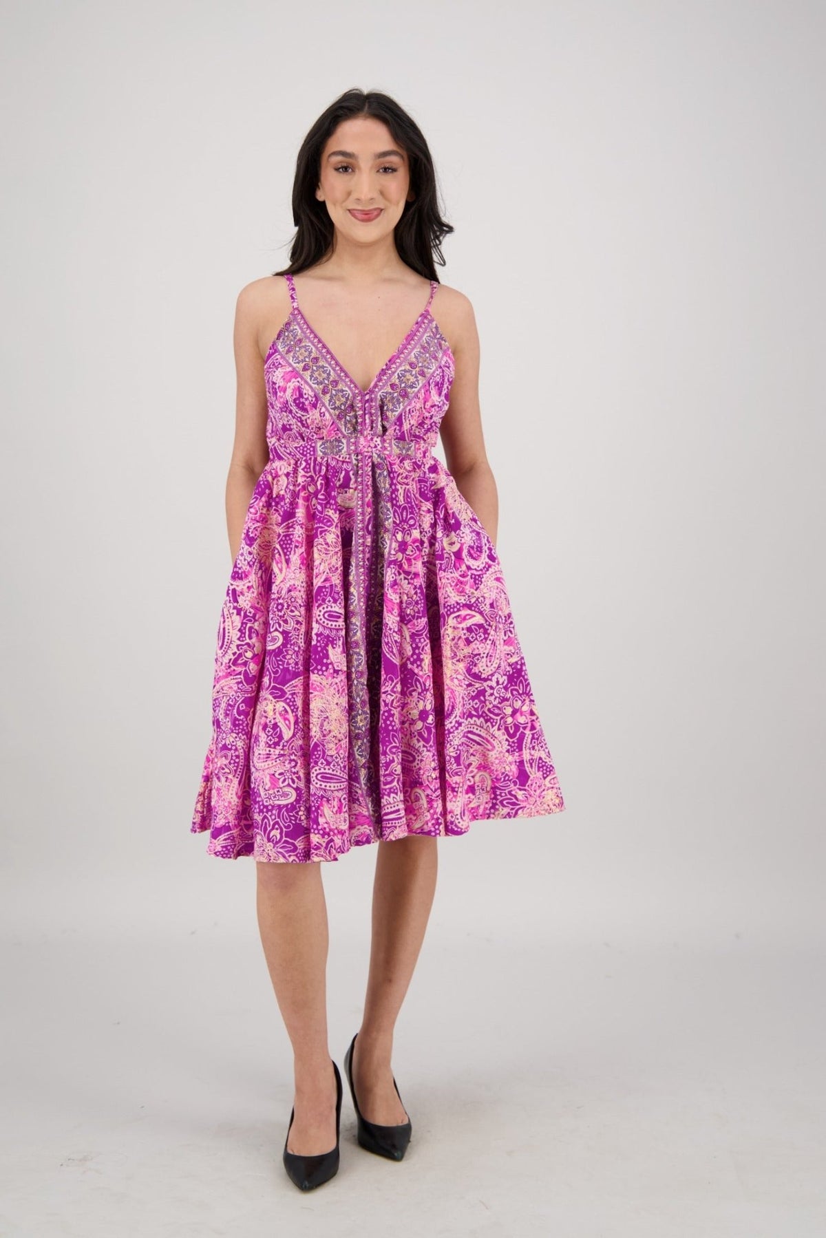 Paisley Horizon Day Dress AB - 42105 - Advance Apparels Inc