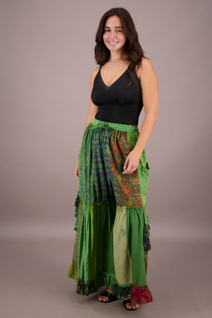 Palazzo Pants Patchwork PAT - 3272 - Advance Apparels Inc