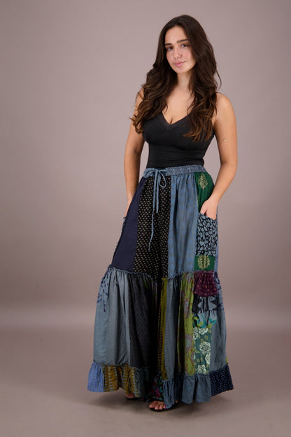 Palazzo Pants Patchwork PAT - 3272 - Advance Apparels Inc