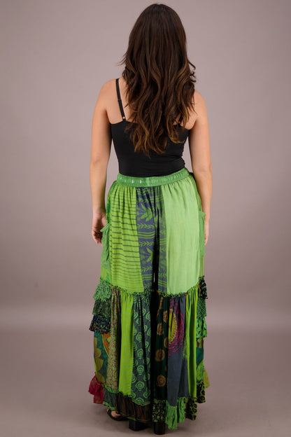 Palazzo Pants Patchwork PAT - 3272 - Advance Apparels Inc