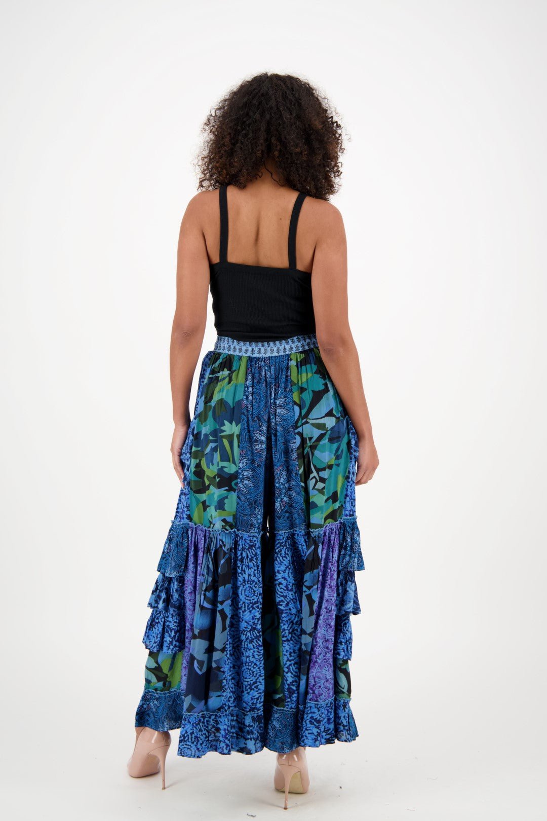Palazzo Pants Patchwork PAT - 3272 - Advance Apparels Inc