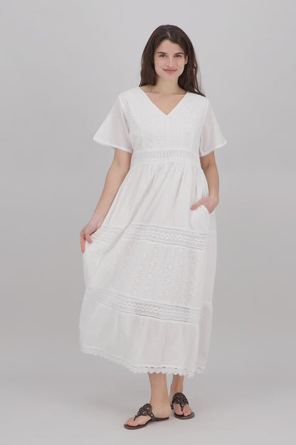 Aria Eyelet Resort Dress 96049