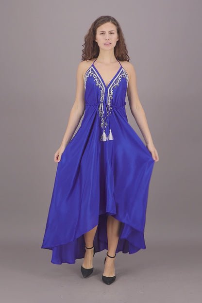 Hand Embroidered Scarf Dress PD-7777