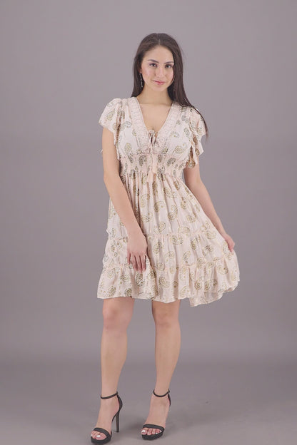 24935 Paisley Charm Middy Boho Dress