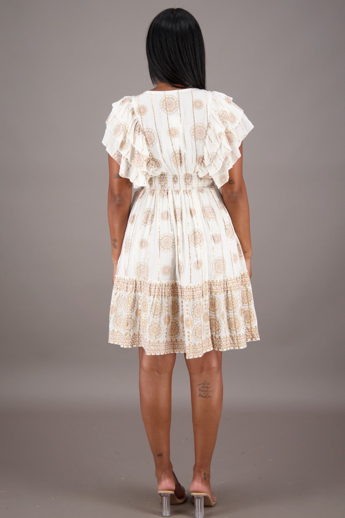 Radiant Ruffle Festival Middi 24721 - Advance Apparels Inc