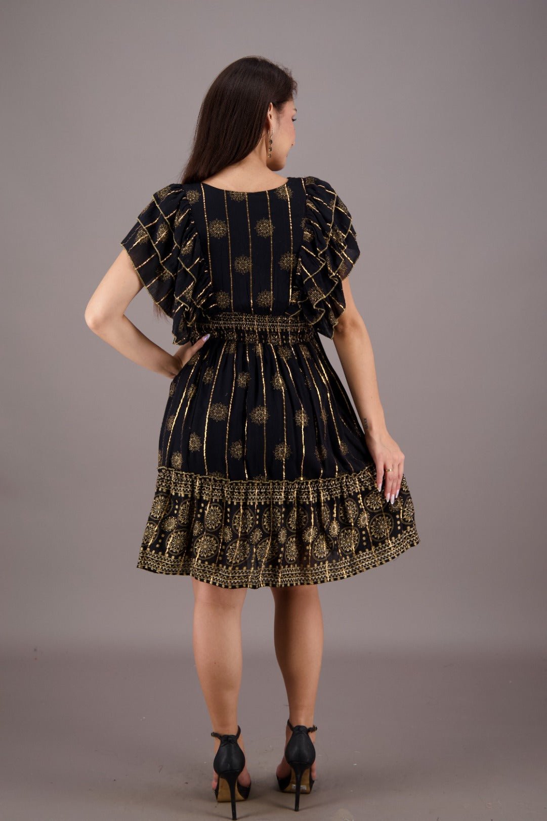 Radiant Ruffle Festival Middi 24721 - Advance Apparels Inc