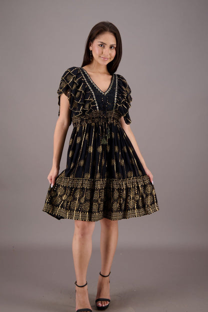 Radiant Ruffle Festival Middi 24721 - Advance Apparels Inc