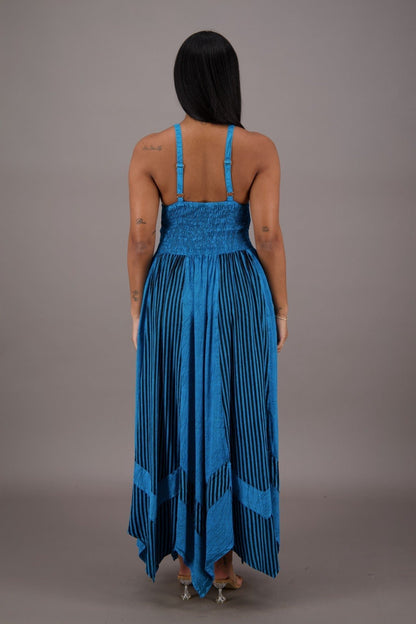 Regal Flair Acid Wash Maxi Dress ADL - 24339 - Advance Apparels Inc