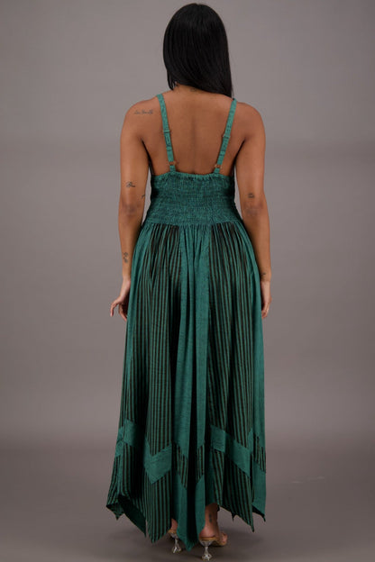 Regal Flair Acid Wash Maxi Dress ADL - 24339 - Advance Apparels Inc