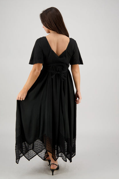 Renaissance Flutter Sleeve Dress ADL - 25327 - Advance Apparels Inc