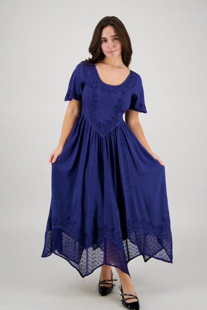 Renaissance Flutter Sleeve Dress ADL - 25327 - Advance Apparels Inc