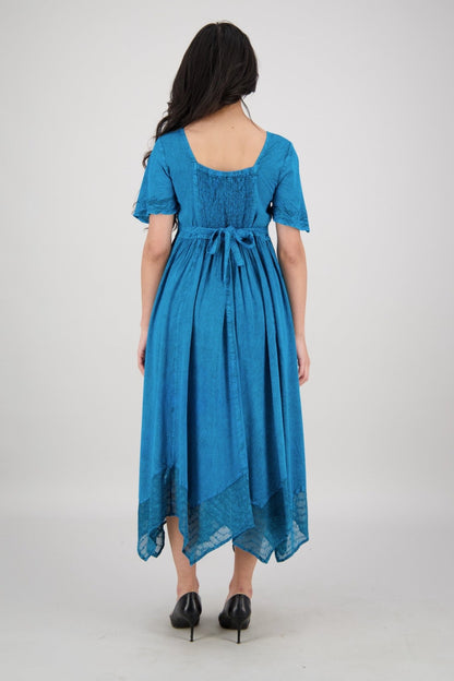 Renaissance Flutter Sleeve Dress ADL - 25327 - Advance Apparels Inc
