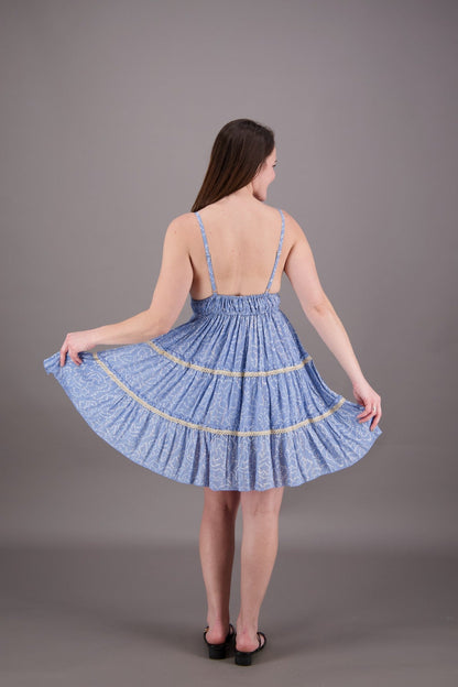 Santorini Pastel Middy Dress 24930 - Advance Apparels Inc