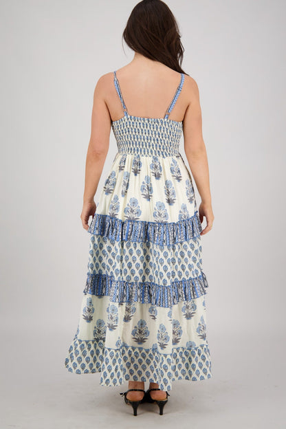 Saphira Block Print Maxi 25201 - Advance Apparels Inc