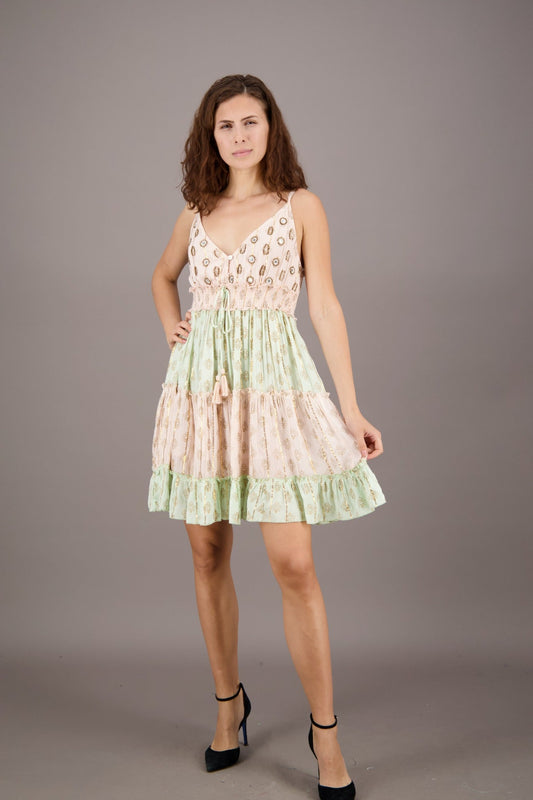 Serene Pastel Middy Dress 24928 - Advance Apparels Inc
