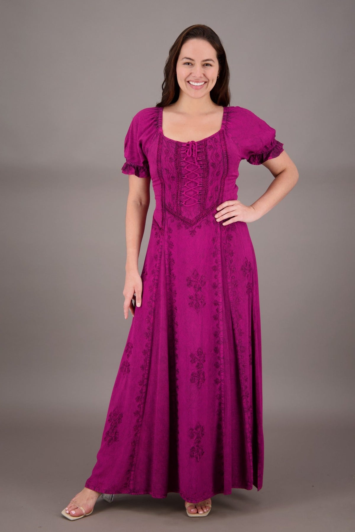 Short Sleeve Renaissance Dress 162100 - Advance Apparels Inc
