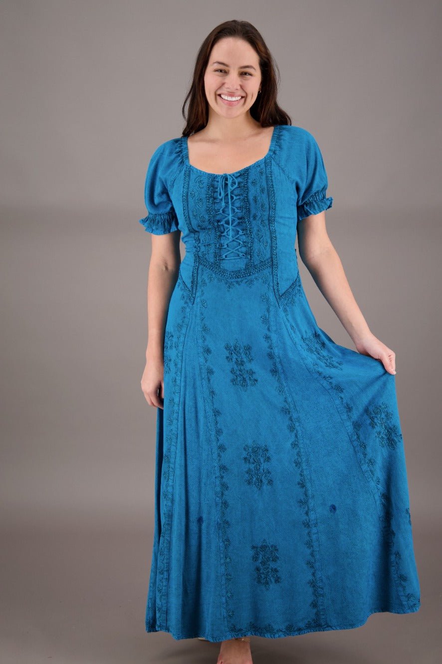 Short Sleeve Renaissance Dress 162100 - Advance Apparels Inc