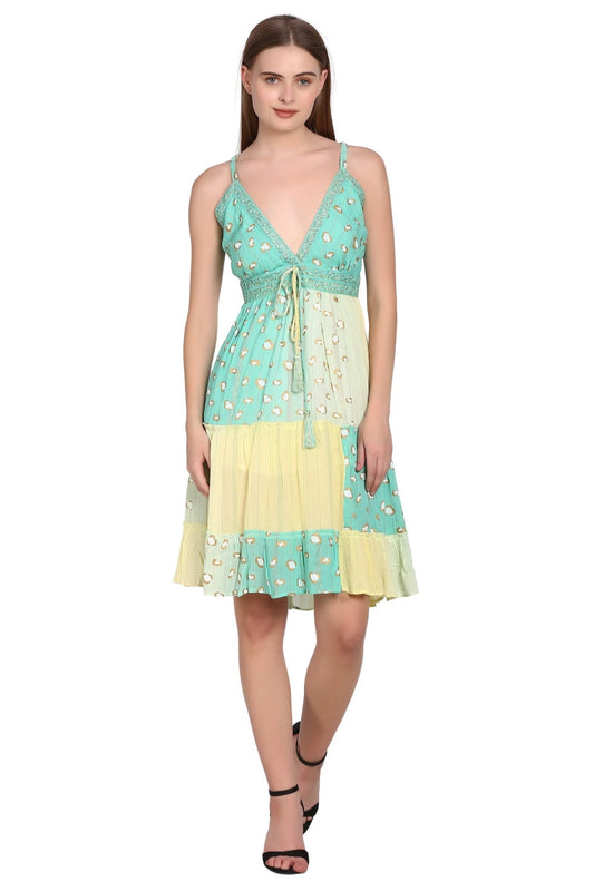Sunset Sorbet Open Back Dress 24957 - Advance Apparels Inc