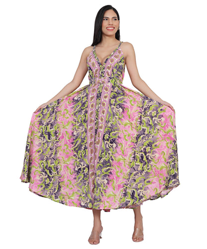 The Zaria Maxi Dress – Painted Mirage AB - 16082 - Advance Apparels Inc