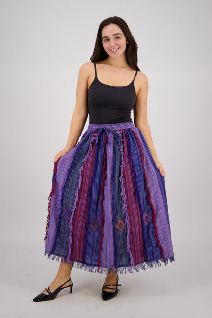 Threaded Fringe Skirt PAT-3517 - Advance Apparels Inc