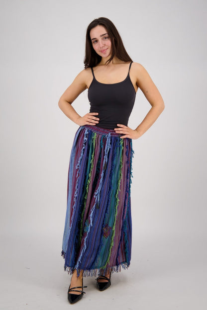 Threaded Fringe Skirt PAT-3517 - Advance Apparels Inc