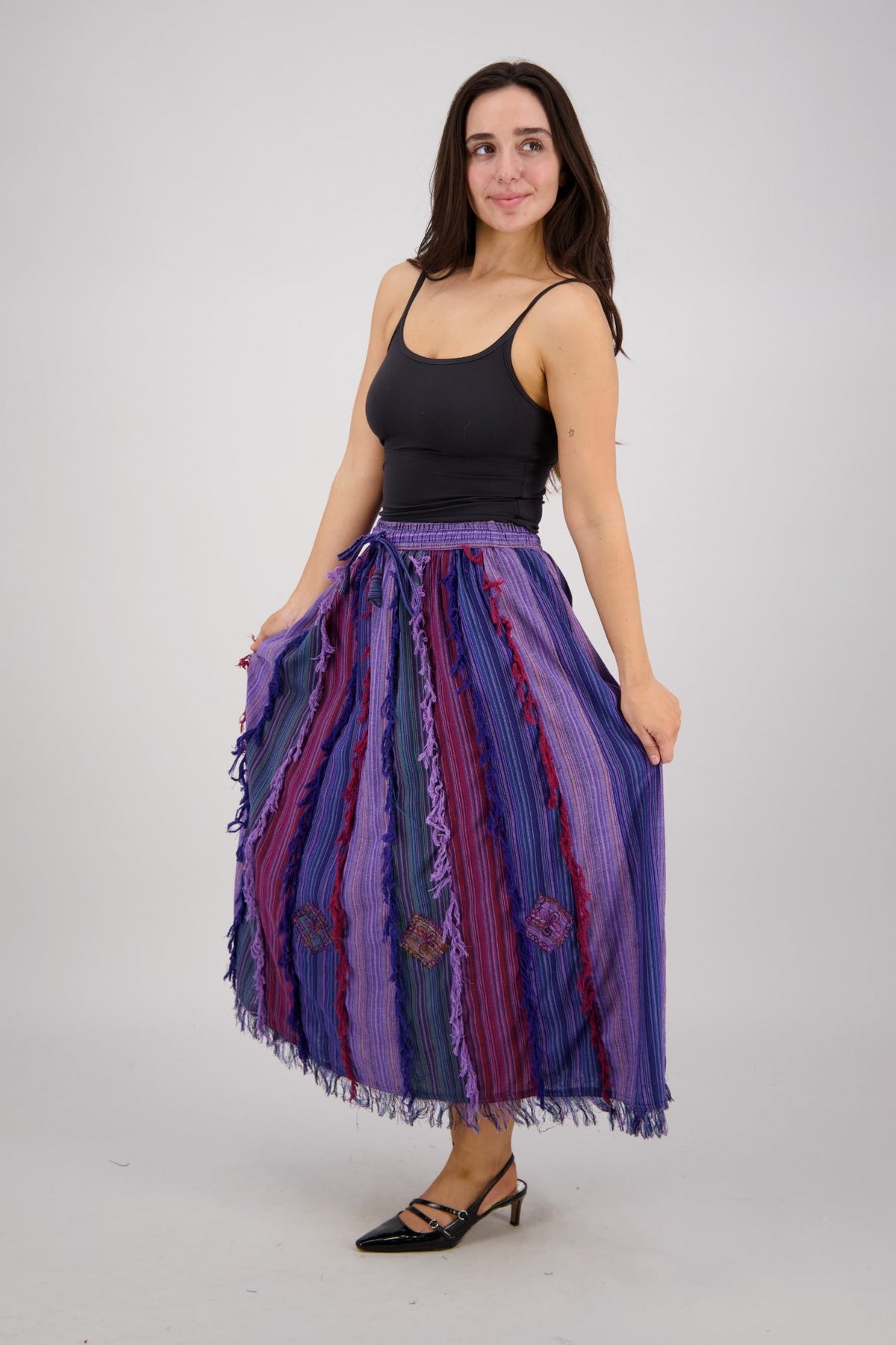 Threaded Fringe Skirt PAT-3517 - Advance Apparels Inc