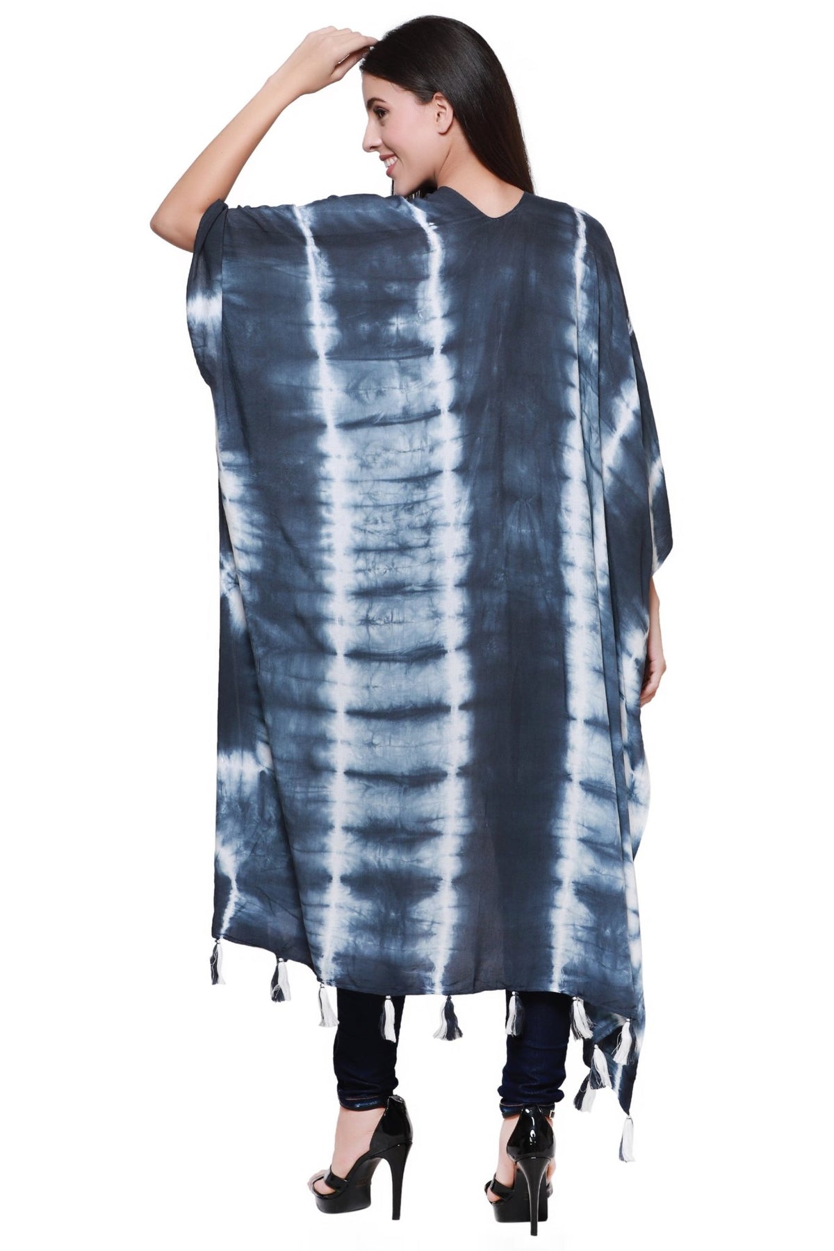 Tie Dye Beach Cover Up Kimono 22030 - Advance Apparels Inc