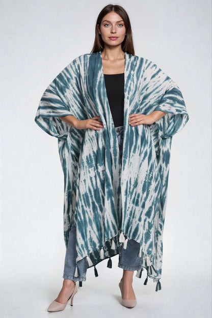 Tie Dye Beach Cover - Up Kimono 22035 - Advance Apparels Inc