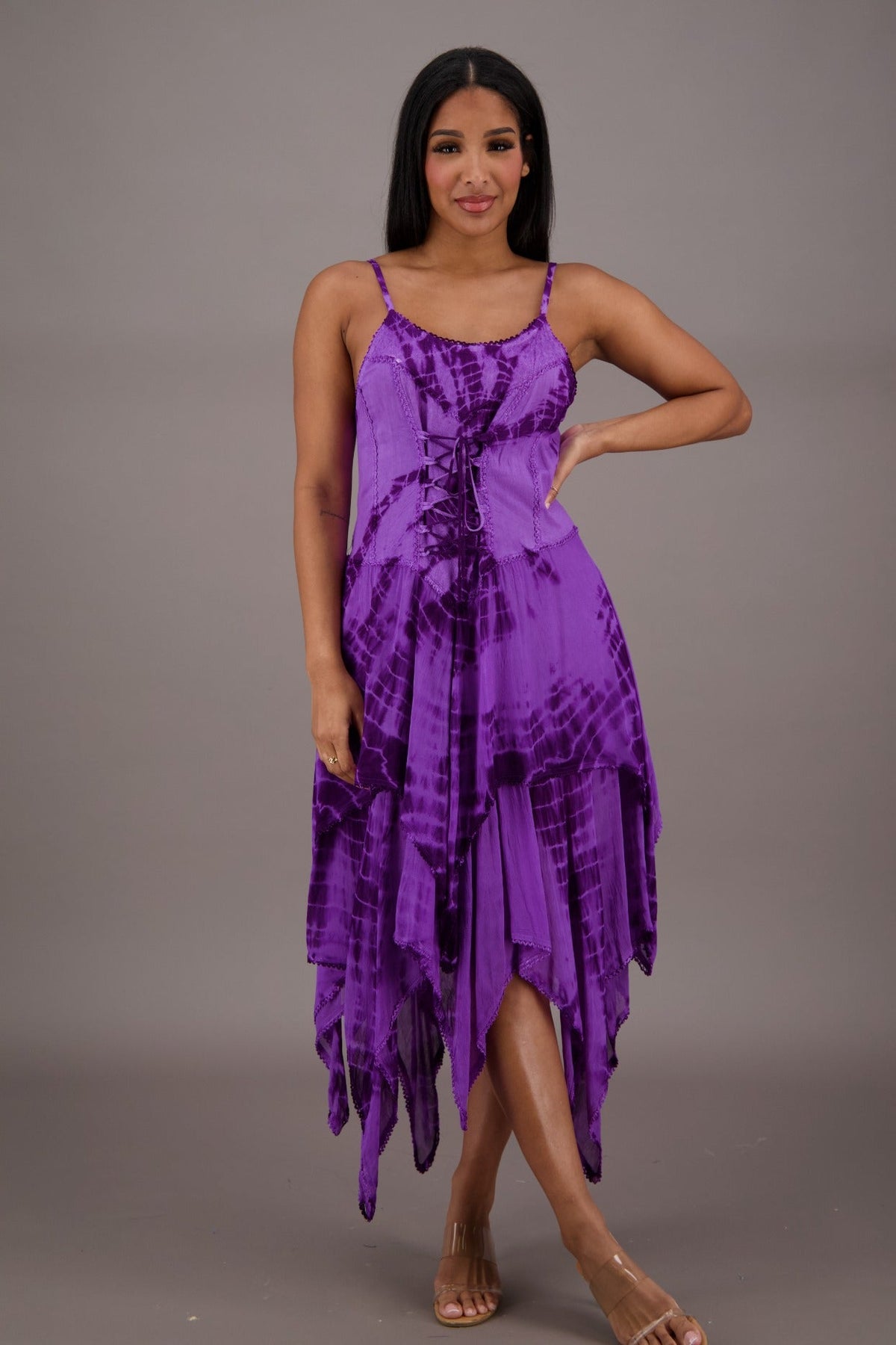Tie-Dye Corset Fairytale Dress 209 - Advance Apparels Inc