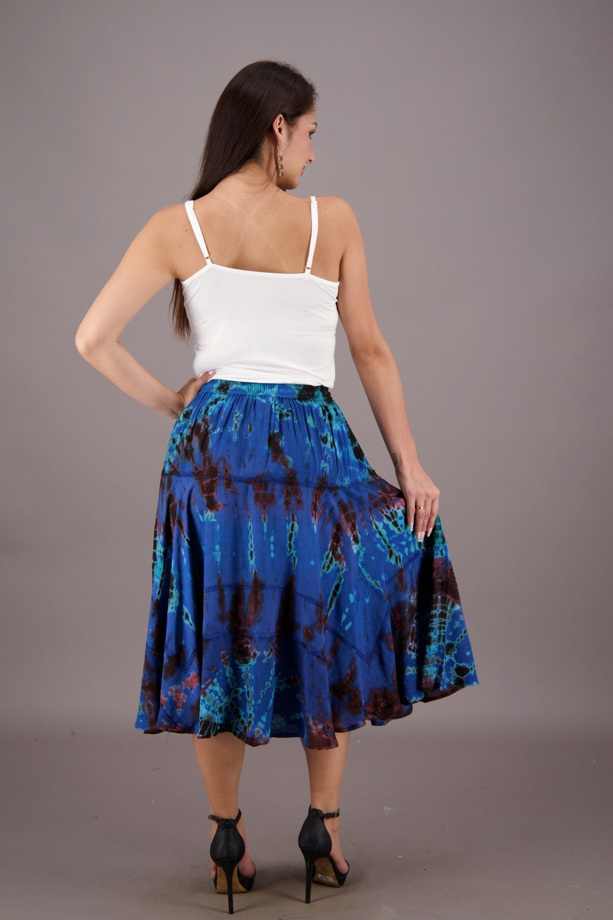 Tranquil Tides Mid - Length Skirt 18221 - Advance Apparels Inc