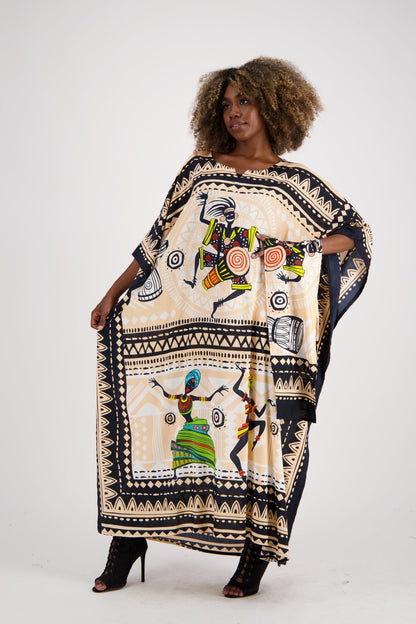 Tribal Print Kaftan KAF-1044 - Advance Apparels Inc