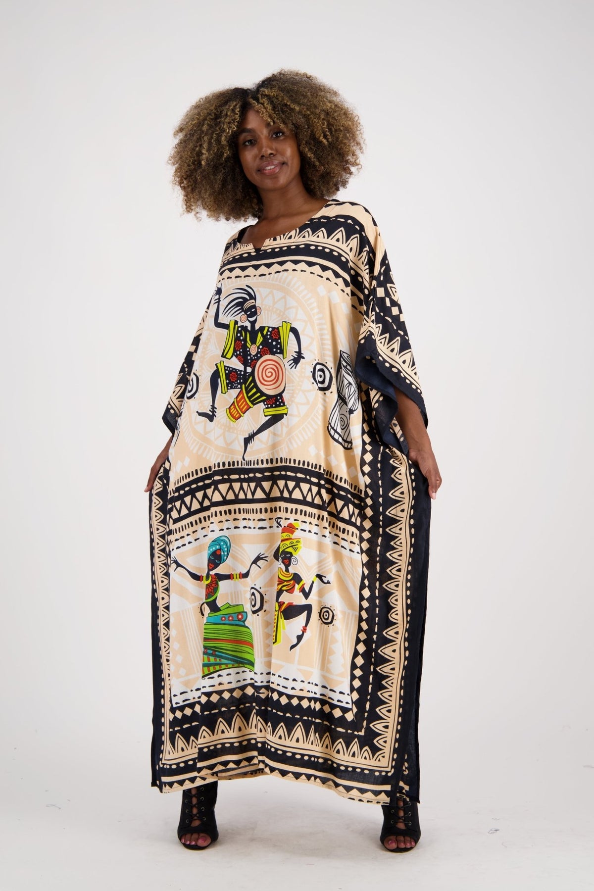 Tribal Print Kaftan KAF-1044 - Advance Apparels Inc