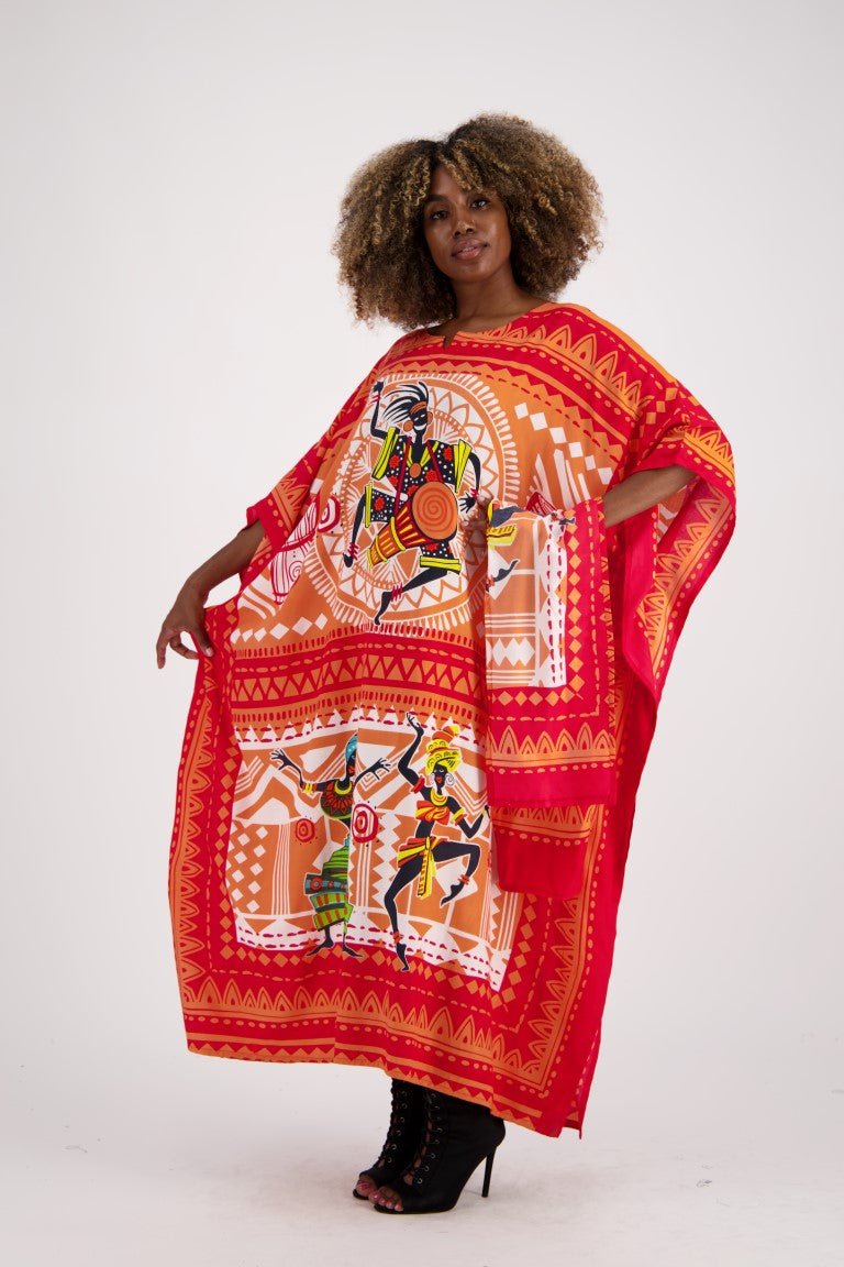Tribal Print Kaftan KAF-1044 - Advance Apparels Inc