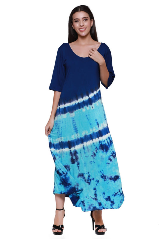 Tropical Sunset Tie - Back Dress SPD70 - Advance Apparels Inc
