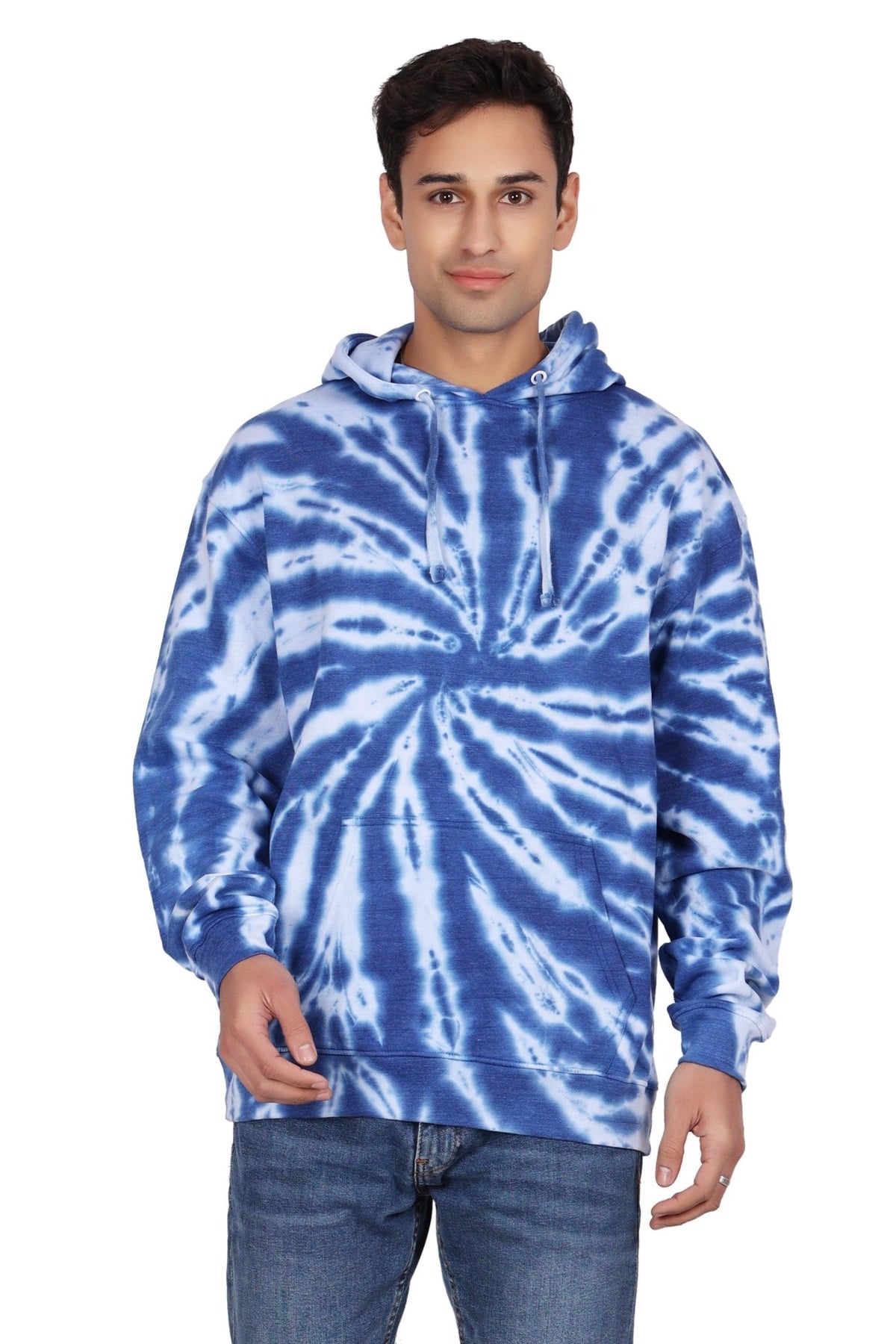 Unisex Tie Dye Pullover Hoodie Premium Cotton Blend Activewear H702 - Advance Apparels Inc