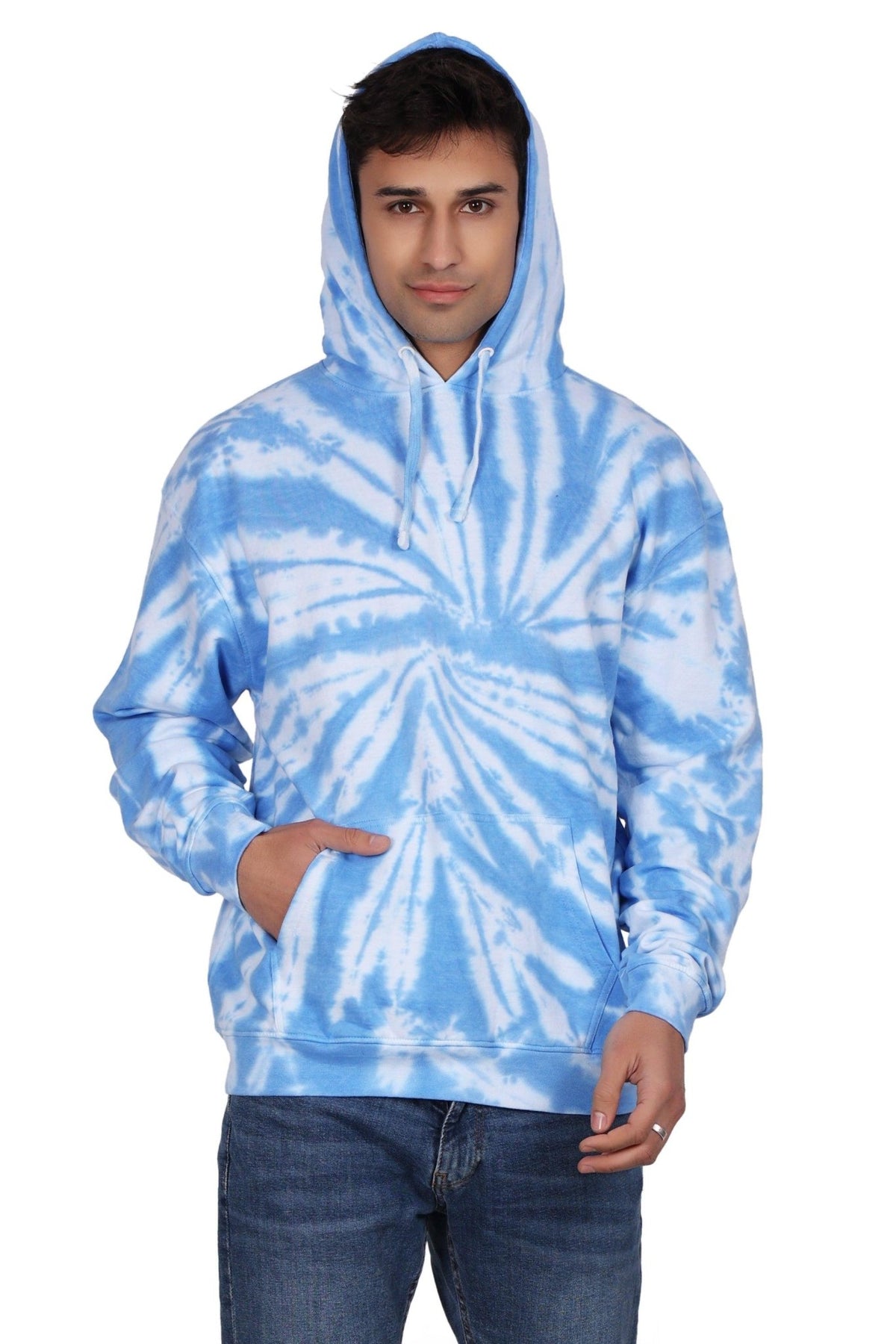 Unisex Tie Dye Pullover Hoodie Premium Cotton Blend Activewear H702 - Advance Apparels Inc
